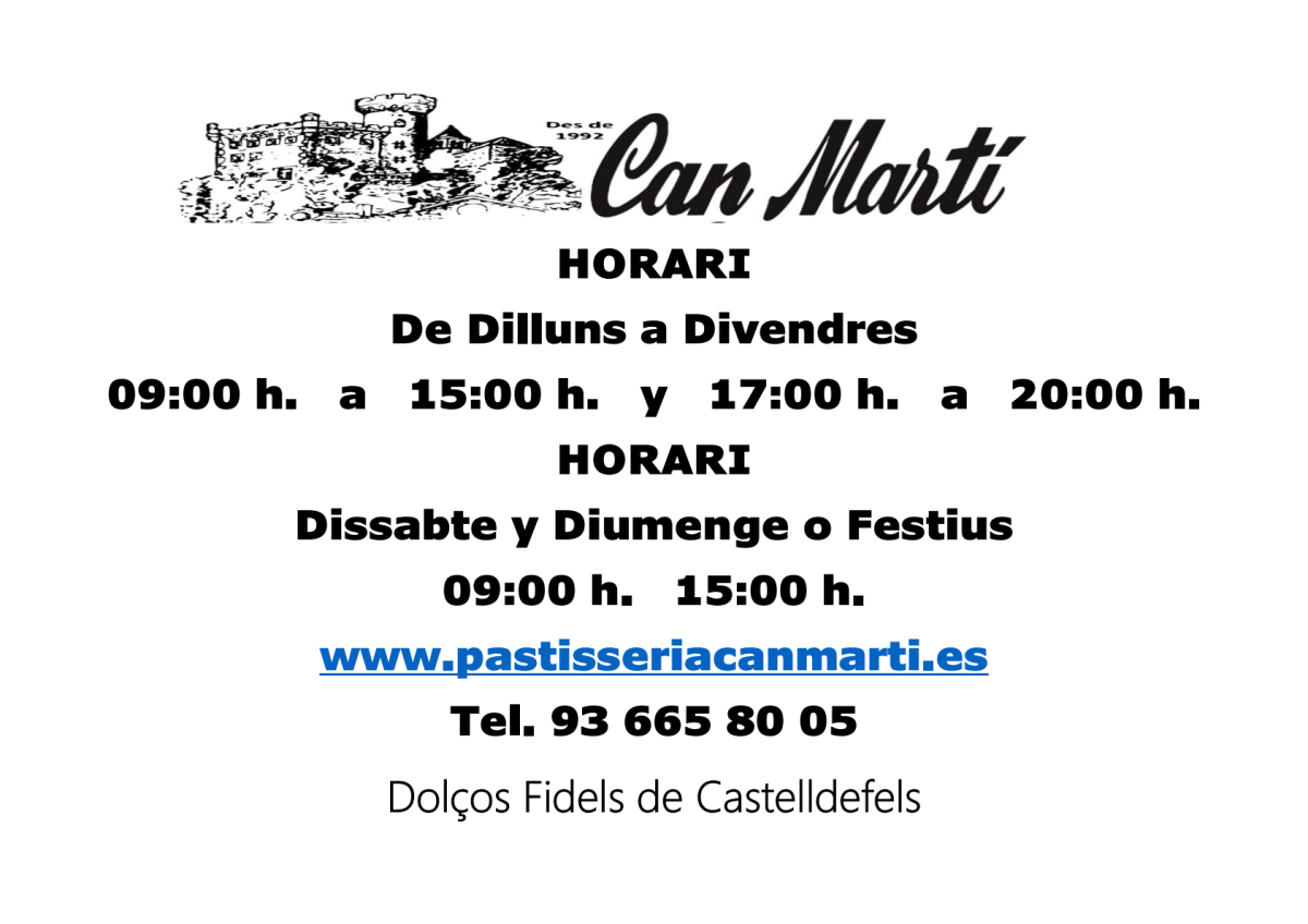 Pastisseria Can Marti en Castelldefels